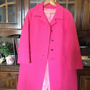 1969’s pink wool pea coat